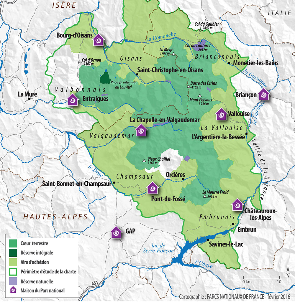 Carta Parc des Ecrins